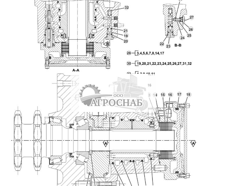 Компоненты двигателя гидростатического привода, две скорости, электрогидравлические органы управления - ST74461 187.jpg